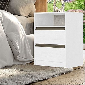 Mesa de Cabeceira Decore Branco