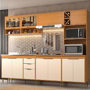 Cozinha Modulada Francini 5 Peças Angelin com Off White