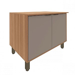 Balcão louise 80cm Nogal/ Damasco