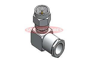 Conector sma macho de prensa cabo rgc-58