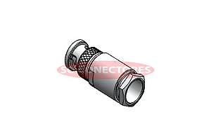 Conector Bnc Macho De Prensa Cabo Rgc-213