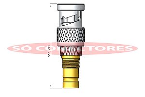 Adaptador Spinner Fêmea para Bnc Macho