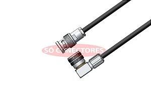 Cabo Coaxial Spinner Macho Angular para Bnc Macho