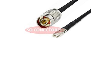 Cabo Coaxial Pig Tail N Macho para Sma Macho Reverso Rgc-58