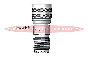 Adaptador Uhf Fêmea para N Macho