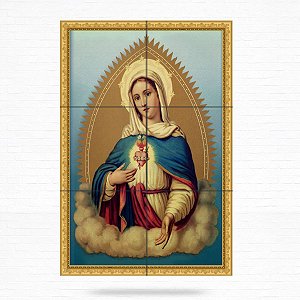 Painel Decorativo de Imaculado Coração de Maria