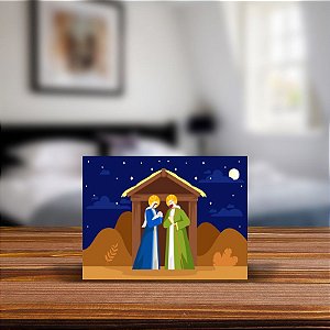 Azulejo Decorativo - Presépio - Natal -  Sagrada Família MOD 61