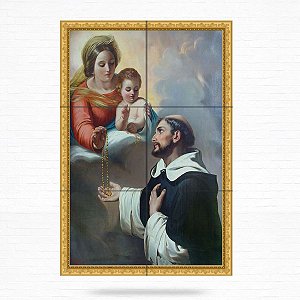 Painel Decorativo de São Domingos Gusmão e Nossa Senhora do Rosário