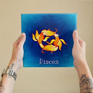 Azulejo Decorativo PEIXES - Coleção Signos do Zodíaco