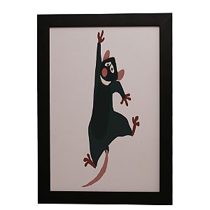 Quadro Decorativo Ratinho Ratatouilli