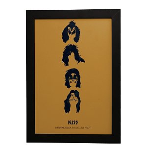 Quadro Decorativo de Rock "Kiss"