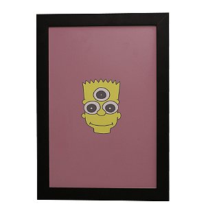 Quadro Decorativo Bart Simpson Alienigena