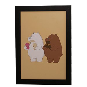 Quadro Decorativo Infantil Dois Ursinhos