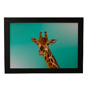 Quadro Decorativo Girafa Pintada