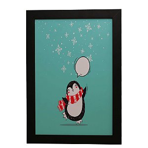 Quadro Decorativo Infantil Pinguim