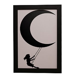 Quadro Decorativo Balanço na Lua