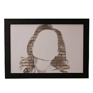 Quadro Decorativo Silhueta Feminina