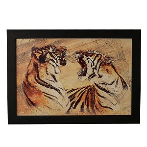 Quadro Decorativo Dois Tigres