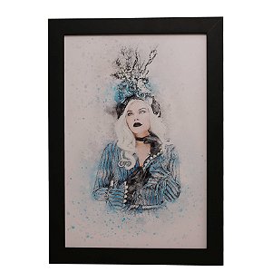 Quadro Decorativo Pin-up Aquarela