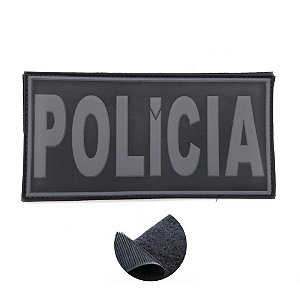 Placa Identificadora Emborrachada Para Costa Do Colete Polícia