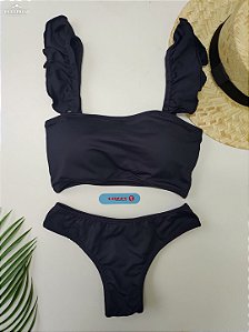 Biquini top com babado