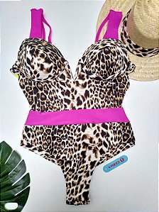 Maiô body sereia cancum animal print