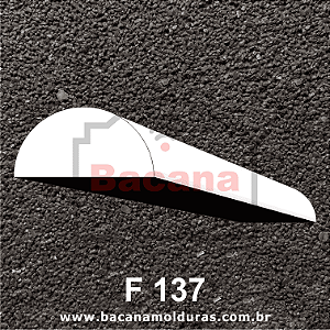 Filete Liso Isopor Cru - Tapa Furo de Telha 7x3,5 F137