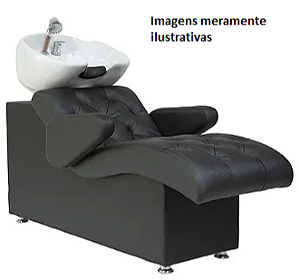 Lavatório Savona para Terapia Capilar com Cuba de Louça e Braços