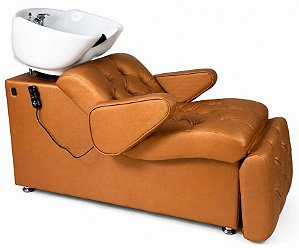Lavatório Savona Elétrico para Terapia Capilar com Braços e Cuba de Louça