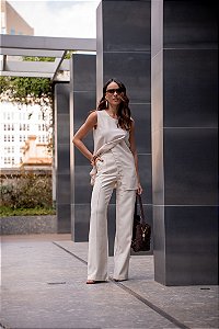 calça alfaiataria wide leg