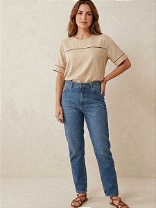 blusa linho com entremeio
