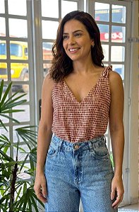blusa estampada