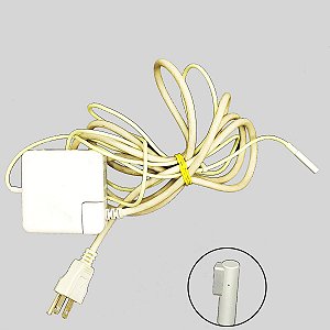 Fonte Carregador Macbook A1181 A1184 A1330 A1344 A1435 16.5v 3.65a 60w Pino L Magsafe
