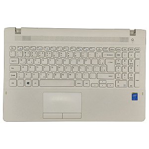 Carcaça Base Com Teclado Notebook Samsung Np270e5k Branco