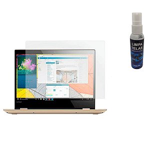 Kit Película Fosca Anti Reflexo + Limpa Tela para Notebook 14 Polegadas