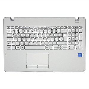 Carcaça Base Com Teclado Notebook Samsung Np300e5k Np300e5m Np300e5l Branco