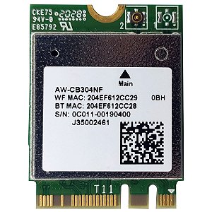 Placa Wifi 5ghz Bt4.2 Wireless Aw-Cb304nf Realtek Rtl8821ce Para Notebook