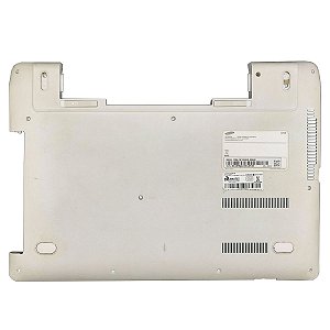Carcaça Base Inferior Notebook Samsung Np370e4k Branco com Detalhe