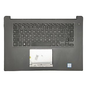 Carcaça Base Notebook Com Teclado Retro Iluminado Dell Inspiron 15-7560 Cinza Chumbo