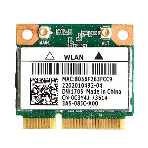 Placa Wifi 2.4ghz Notebook Dell Inspiron 3442 3443 3542 Atheros Qcwb335 Dw1705