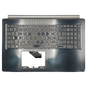 Carcaça Base Superior Notebook Acer Aspire A313-33 A315-53 A515-51 Preto/Prata - Detalhe