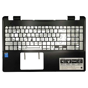 Carcaça Base Superior Notebook Acer Aspire E5-571 E5-551 E5-521 E5-511 E5-531 Preto Com Detalhe