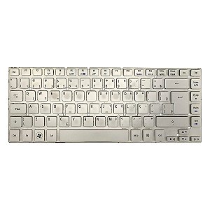 Teclado Para Notebook Acer Aspire V3-471 V3-471g V121646ck2 Aezqs600110 Prata
