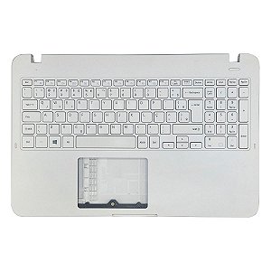 Carcaça Base Com Teclado Notebook Samsung Np350xaa Np350xbe Branco