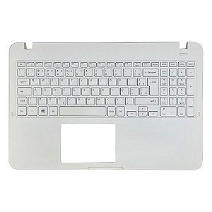 Carcaça Base Superior Com Teclado Notebook Samsung Np350xaa Np350xbe Branco