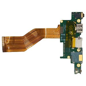 Placa Usb Sd Audio Notebook Positivo Duo C4128b Flat 9cm
