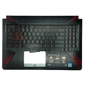 Base Superior Com Teclado Francês Retroiluminado Asus TUF Gaming FX504G FX504GD FX504GE FX504GM 3RBKLTFJN20 3BBKLTAJNL0