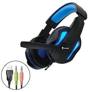 Headset Gamer Thoth Evolut Eg-305bl P2 Preto E Azul