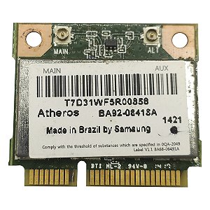 Placa Wifi Bluetooth Para Notebook Atheros Ar5b225 BA92-08418A