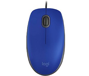 Mouse Com Fio Usb Logitech M110 Silent Silencioso Ambidestro Azul